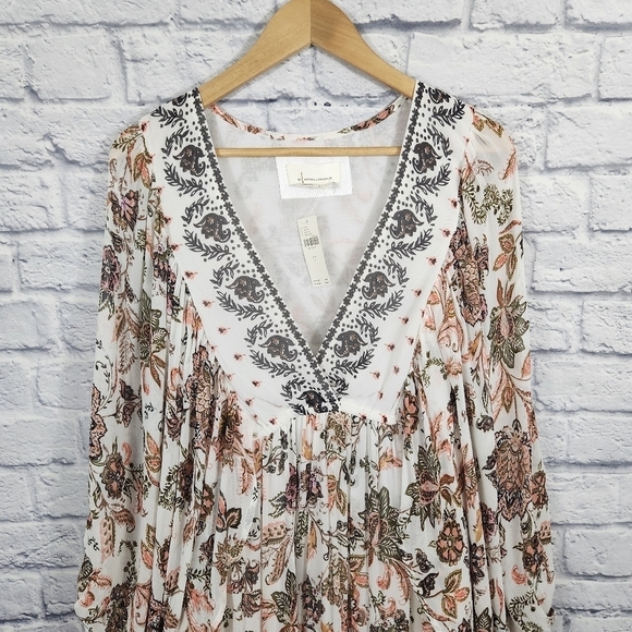 Anthropologie V-neck Long Sleeve Dress - Picture 11 of 16